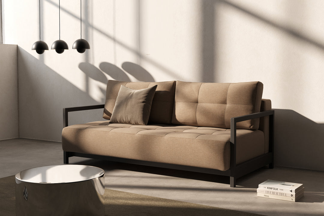 Canapea extensibilă Innovation Living Bifrost Del, tapițerie 587 Phobos Mocha - fotografie de ambianță