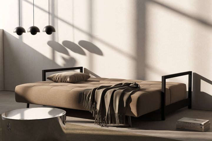 Canapea extensibilă Innovation Living Bifrost Del, tapițerie 587 Phobos Mocha - fotografie de ambianță