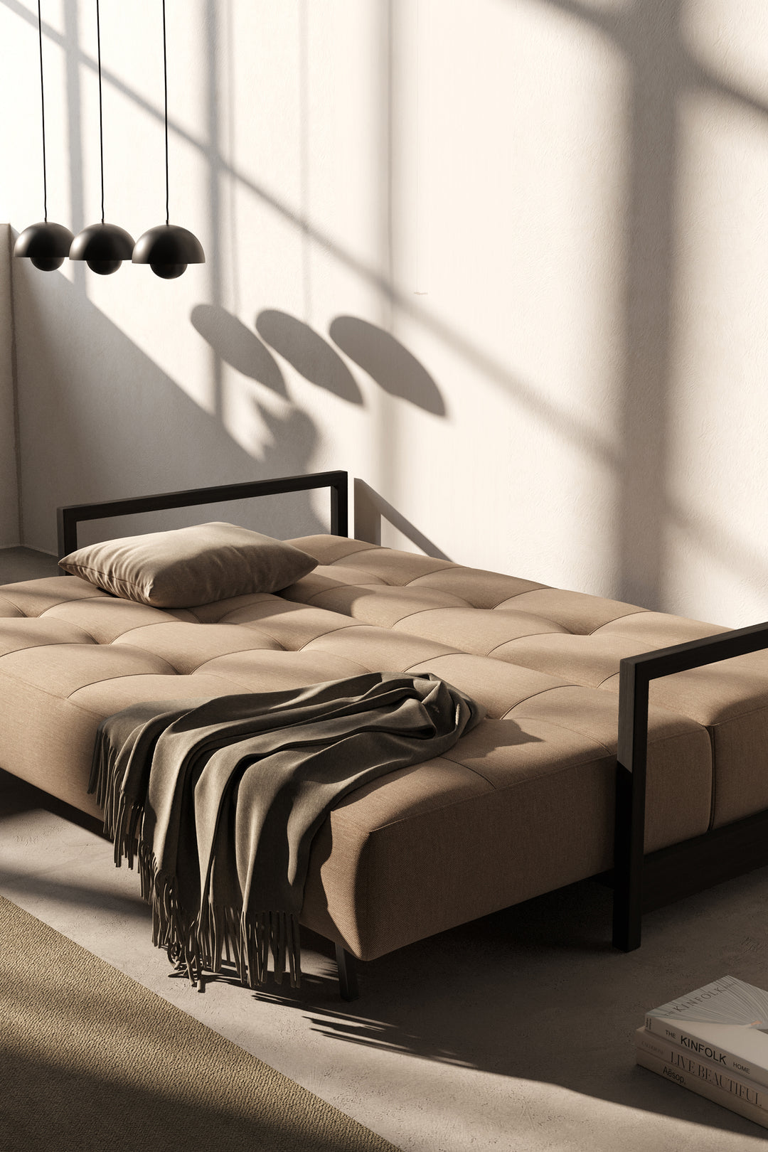 Taburet Innovation Living Bifrost Del, tapițerie 587 Phobos Mocha - fotografie de ambianță