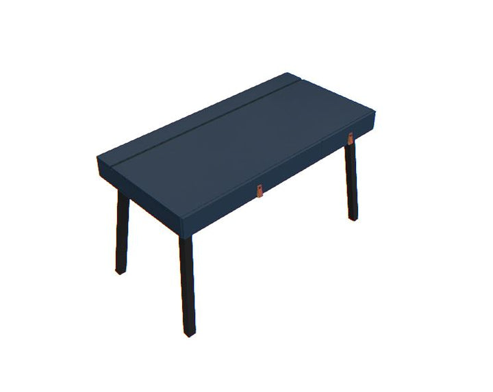 Birou indigo cu doua sertare -VOX Creative- 136x67x78 cm