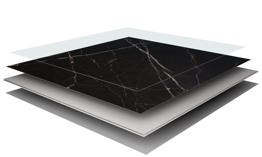 Pardoseala SPC Stone VOX 60x60 Calacatta Black, 1 cutie 1.44 mp VOX Profile