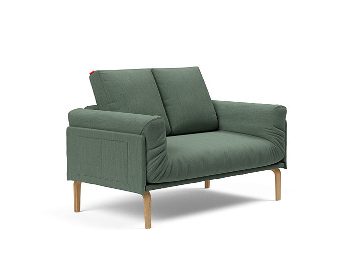 Canapea pat Rollo Bow Elegance Green, saltea cu arcuri impachetate 80x200 cm