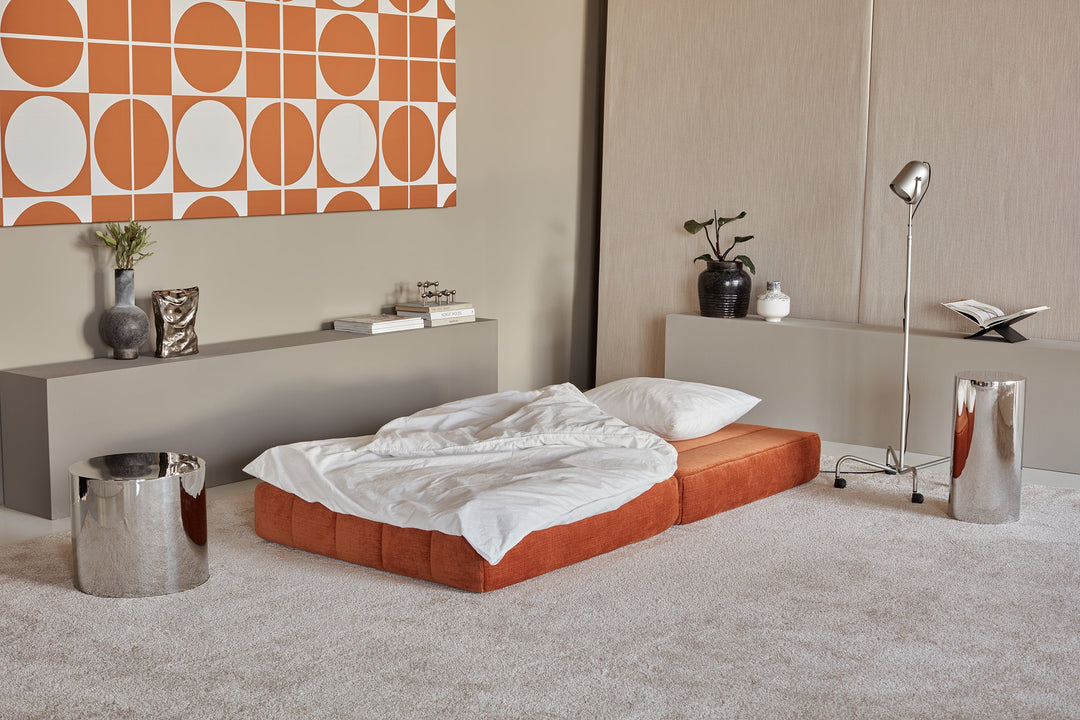 Fotoliu pat CozyPad Esina Rust Orange 104x208cm