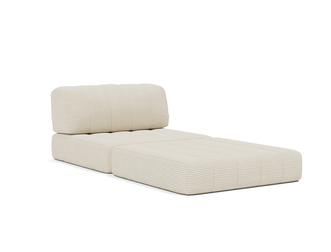 Fotoliu pat CozyPad Corduroy Ivory 104x208cm
