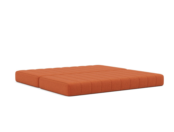 Canapea extensibila CozyPad Esina Rust Orange 208x208cm