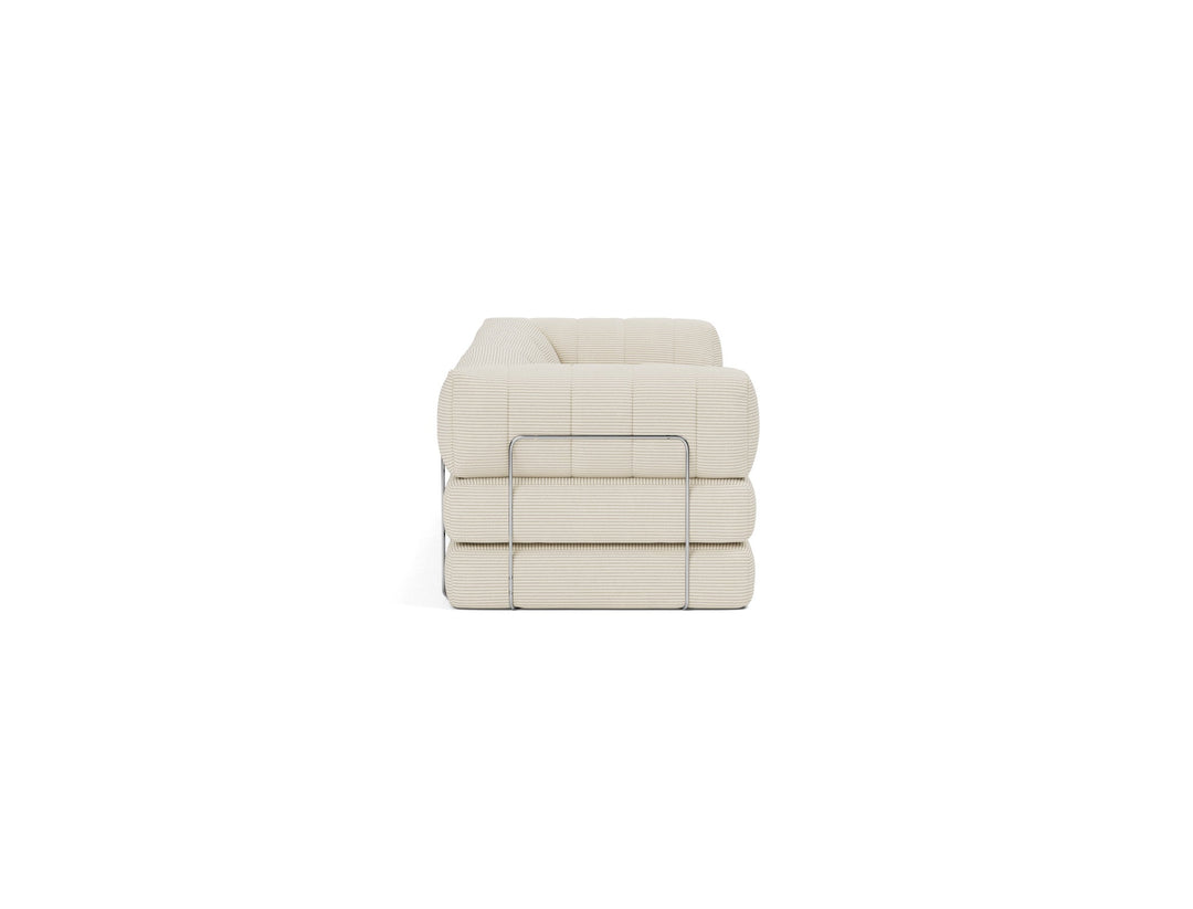 Canapea extensibila CozyPad Grand cu brate Corduroy Ivory 312cm