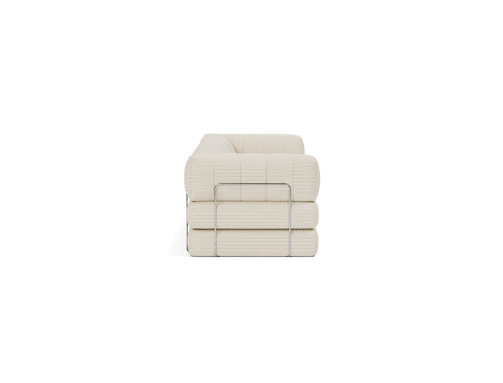 Canapea extensibila CozyPad Grand cu brate Corduroy Ivory 312cm