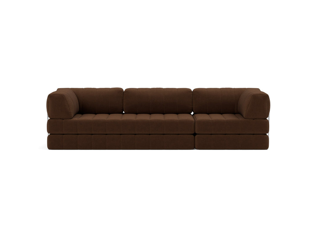 Canapea extensibila CozyPad Grand cu brate Taura Cappuccino 312cm