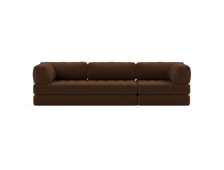 Canapea extensibila CozyPad Grand cu brate Taura Cappuccino 312cm