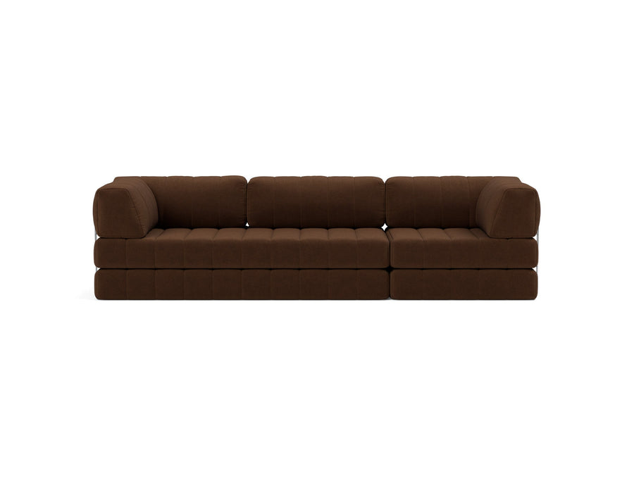 Canapea extensibila CozyPad Grand cu brate Taura Cappuccino 312cm