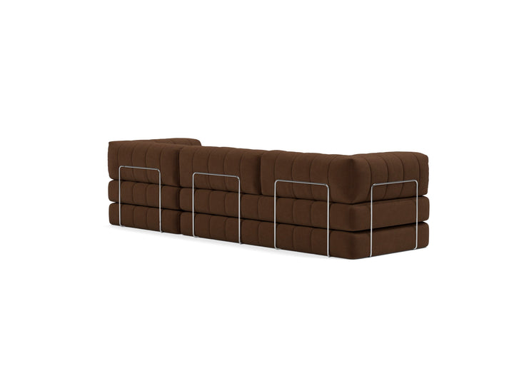 Canapea extensibila CozyPad Grand cu brate Taura Cappuccino 312cm
