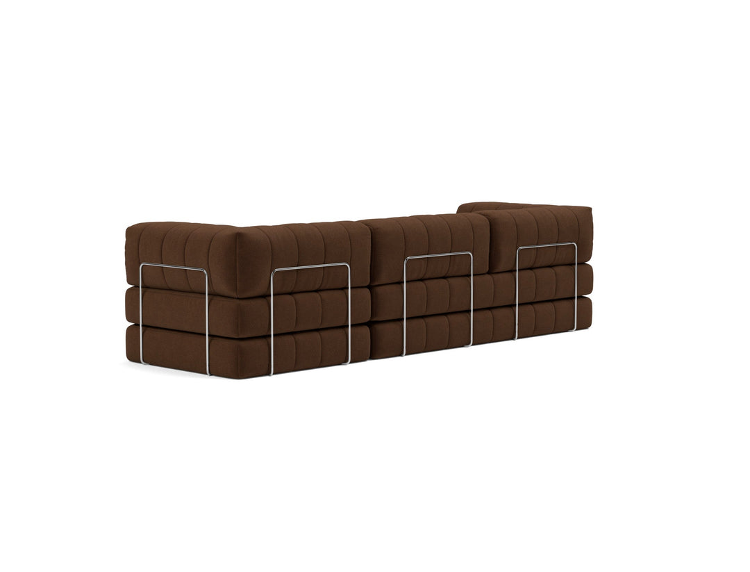 Canapea extensibila CozyPad Grand cu brate Taura Cappuccino 312cm