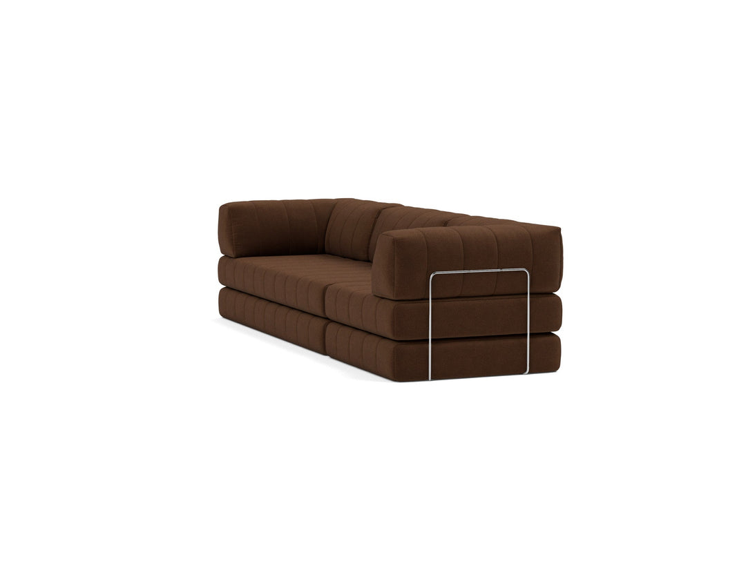 Canapea extensibila CozyPad Grand cu brate Taura Cappuccino 312cm