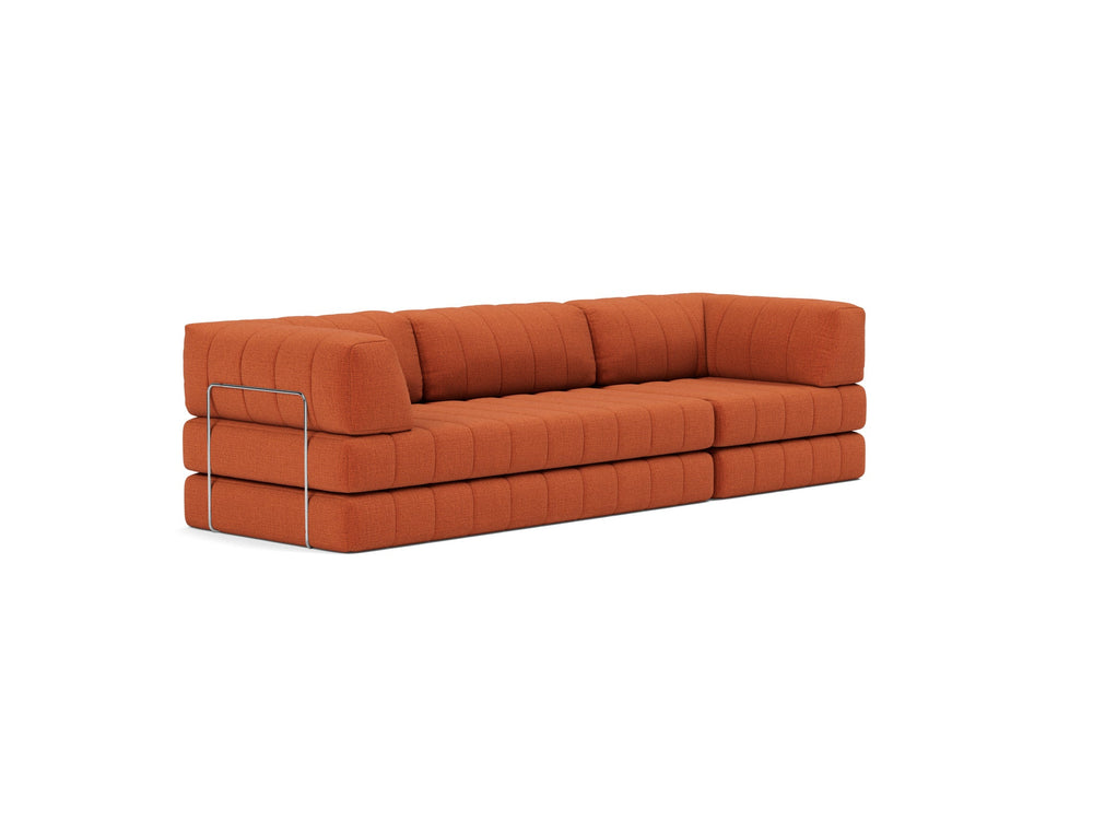 Canapea extensibila CozyPad Grand cu brate Esina Rust Orange 312cm