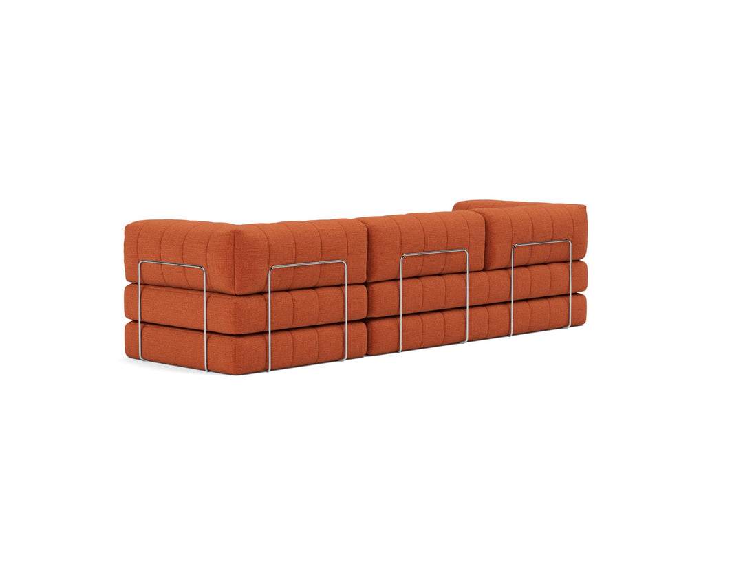 Canapea extensibila CozyPad Grand cu brate Esina Rust Orange 312cm