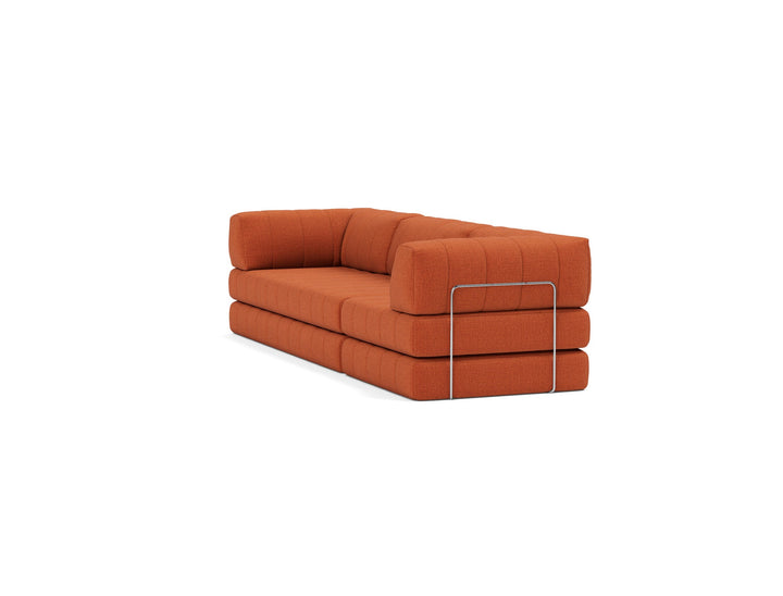 Canapea extensibila CozyPad Grand cu brate Esina Rust Orange 312cm