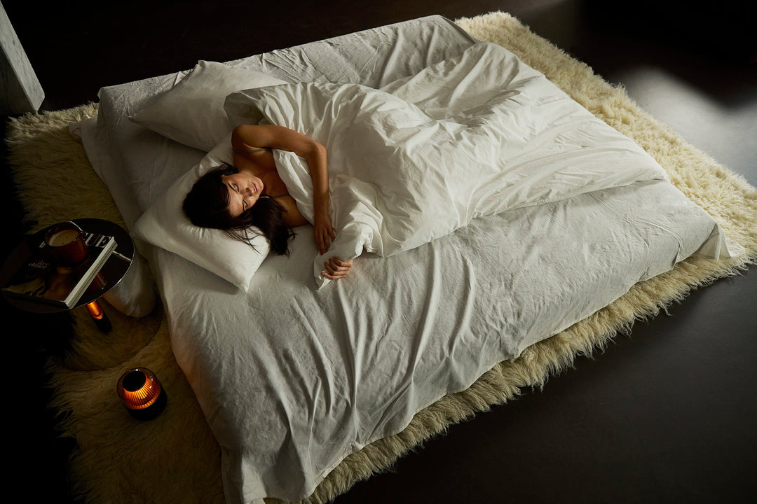 Canapea extensibila CozyPad cu brate Taura Cappuccino 208x208cm
