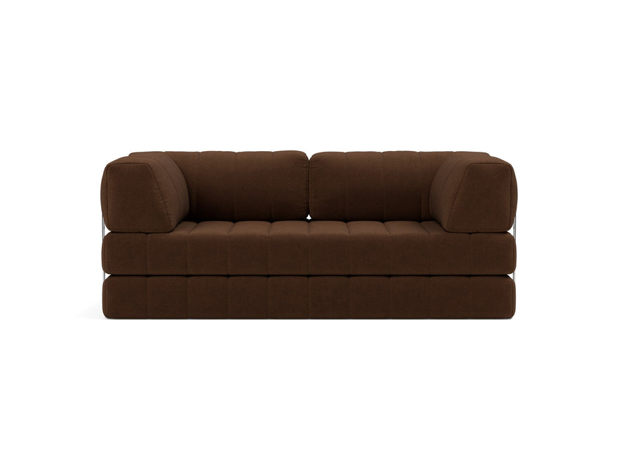 Canapea extensibila CozyPad cu brate Taura Cappuccino 208x208cm
