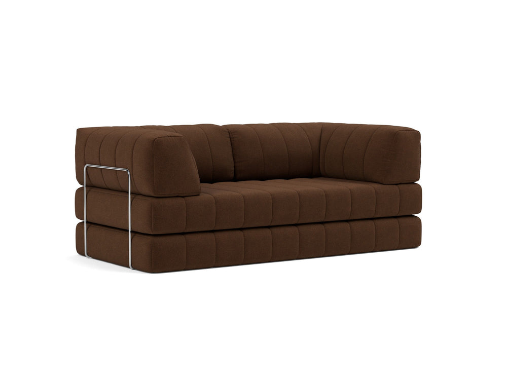 Canapea extensibila CozyPad cu brate Taura Cappuccino 208x208cm