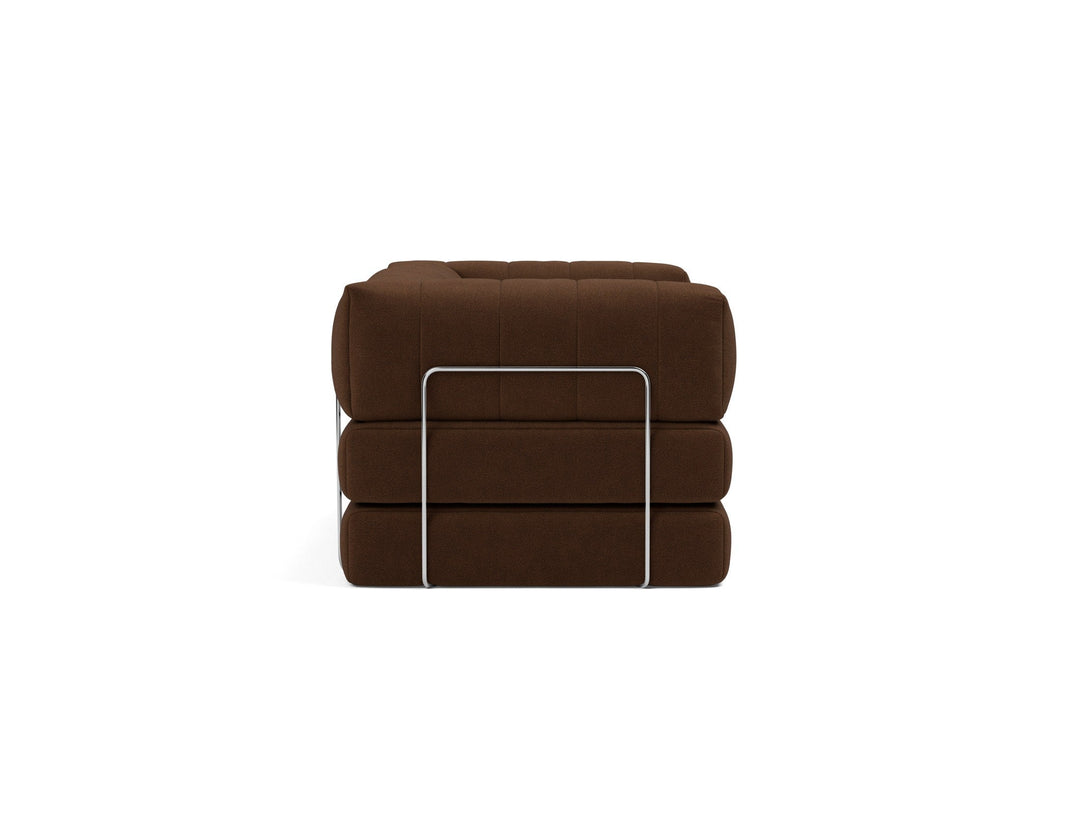 Canapea extensibila CozyPad cu brate Taura Cappuccino 208x208cm