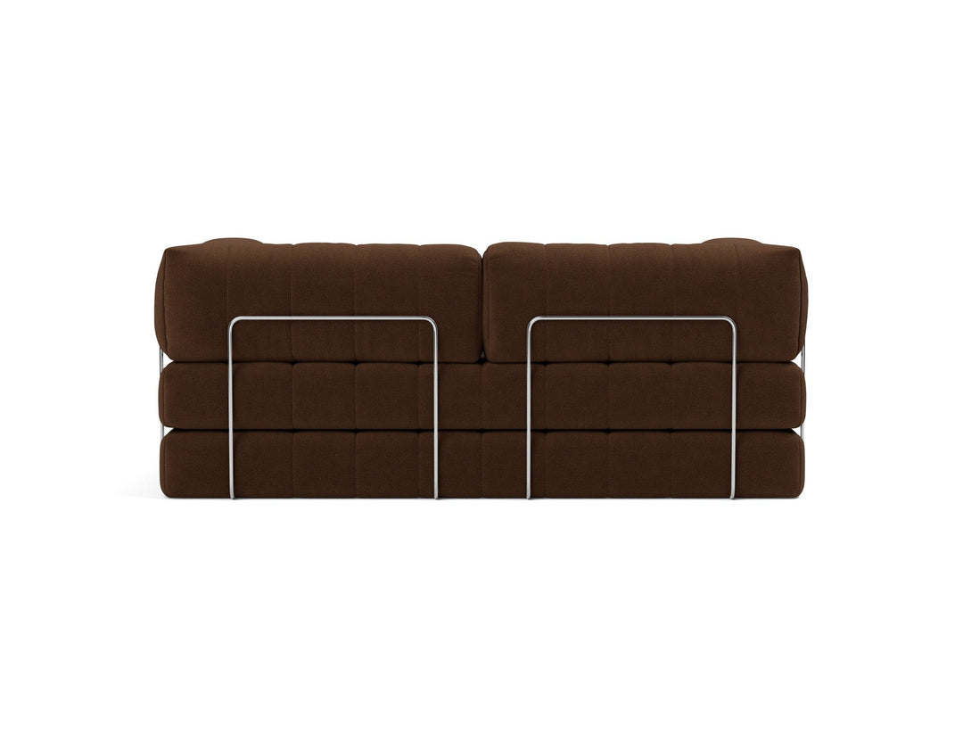 Canapea extensibila CozyPad cu brate Taura Cappuccino 208x208cm