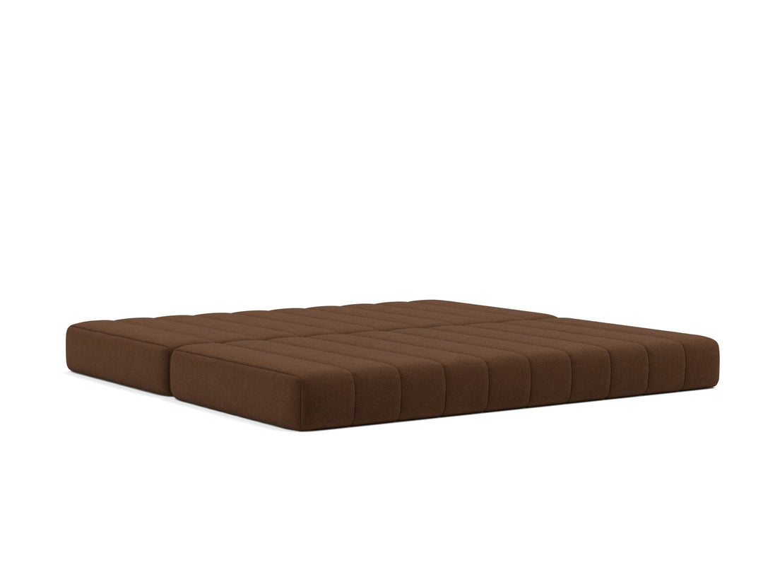Canapea extensibila CozyPad cu brate Taura Cappuccino 208x208cm