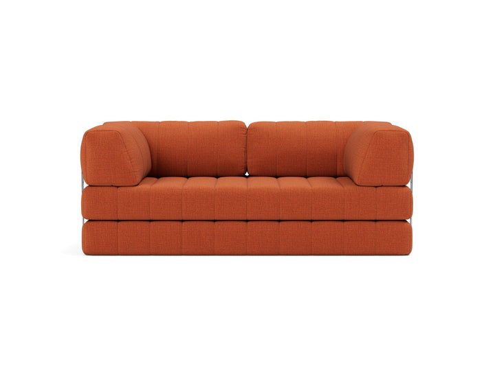 Canapea extensibila CozyPad cu brate Esina Rust Orange 208x208cm