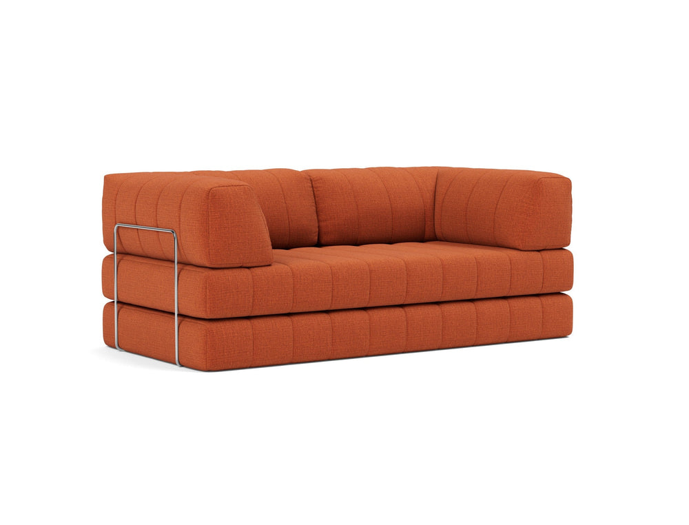 Canapea extensibila CozyPad cu brate Esina Rust Orange 208x208cm