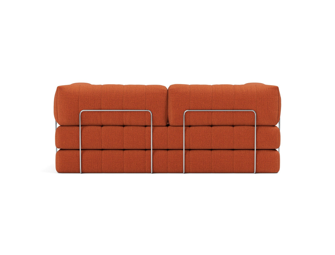 Canapea extensibila CozyPad cu brate Esina Rust Orange 208x208cm