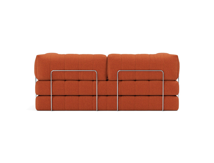 Canapea extensibila CozyPad cu brate Esina Rust Orange 208x208cm