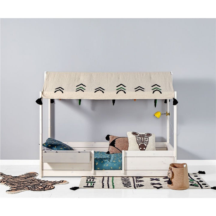 The Decorators: Acoperis textil cu decoratiuni, Wild Life, bumbac, 200x138x43 cm