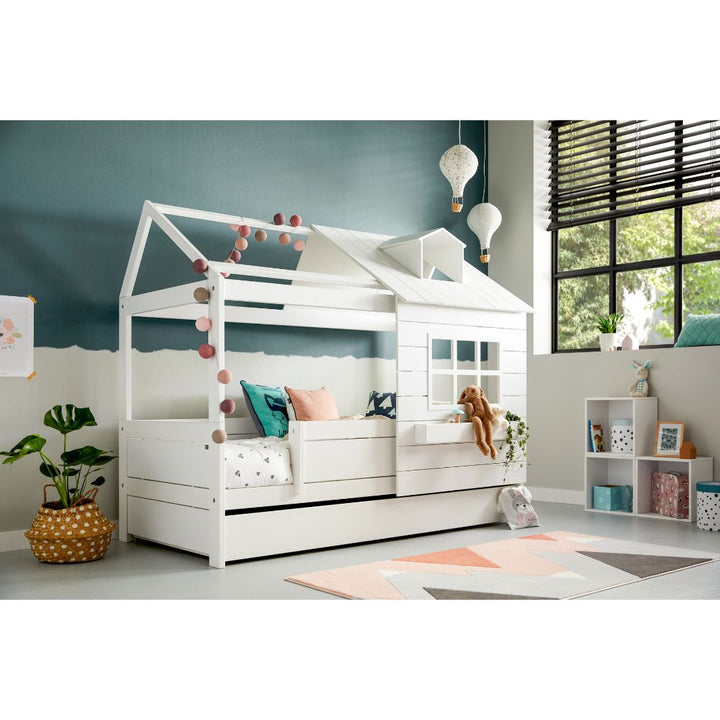 The Decorators: Ghirlanda luminoasa cu bile din bumbac, Fresh, albastra, 378 cm