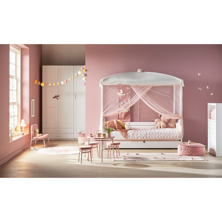 Covor pentru copii, Pink-Butterflies, bumbac, roz, 100x180 cm
