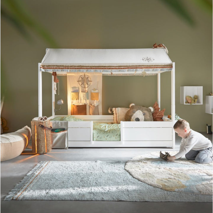 The Decorators: Covor rotund pentru copii, Canoe Adventure, bumbac, Ø130 cm