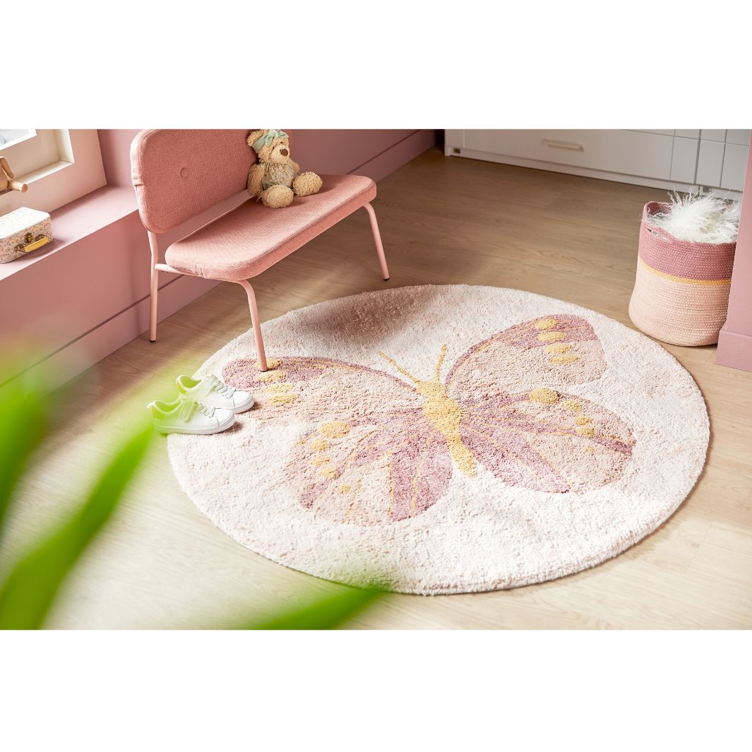 The Decorators: Bancuta pentru copii, Chill, metal si textil, 63x58x40 cm