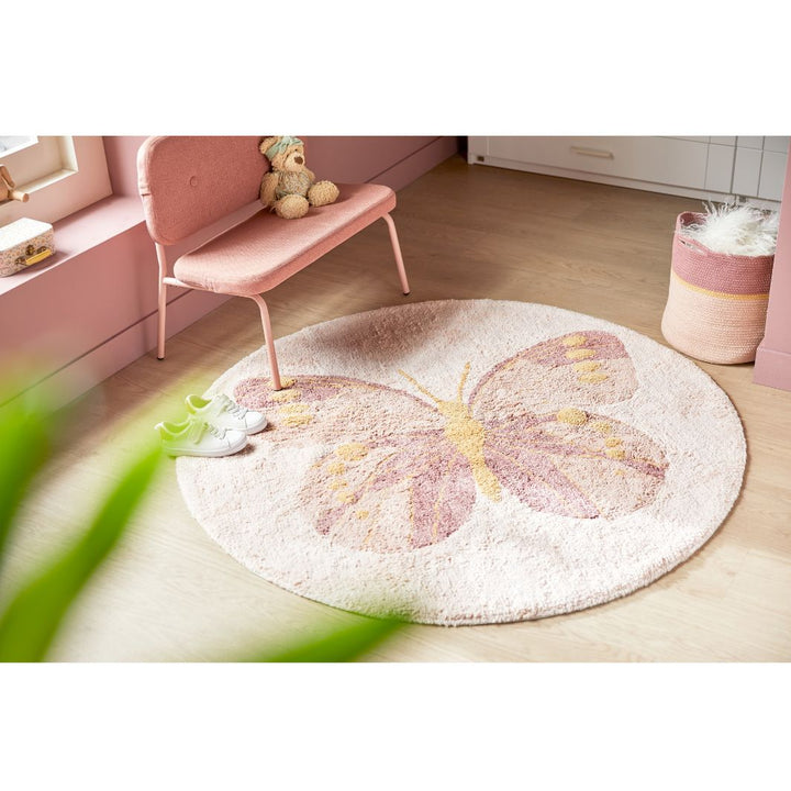 The Decorators: Bancuta pentru copii, Chill, metal si textil, 63x58x40 cm