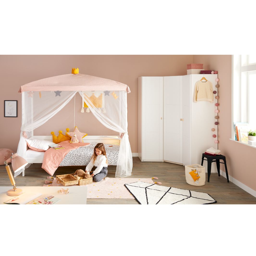 The Decorators: Perna decorativa pentru copii, Princess Crown, bumbac, galben, 45x34 cm