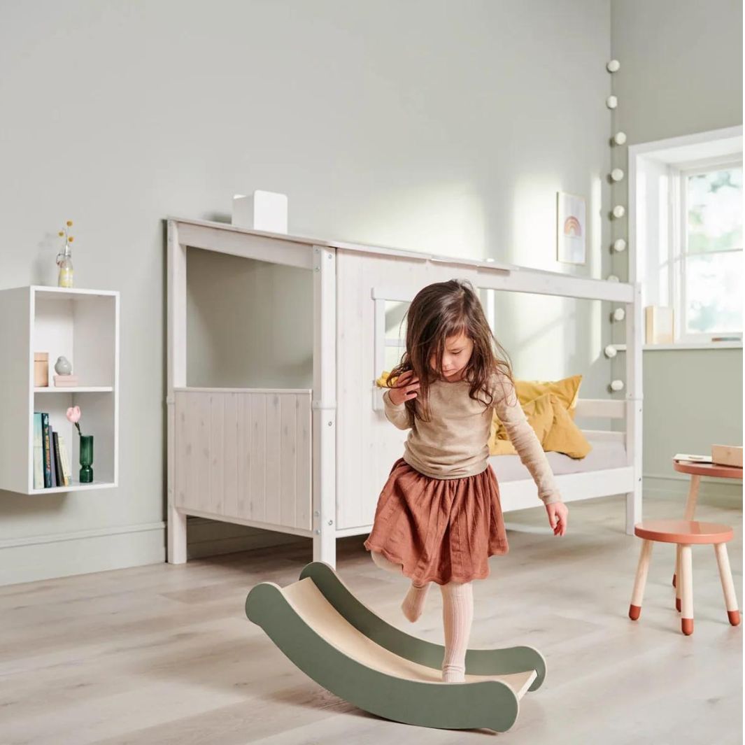 Balansoar copii, Balance Board Mini, Play, mesteacan, 69x32x19 cm