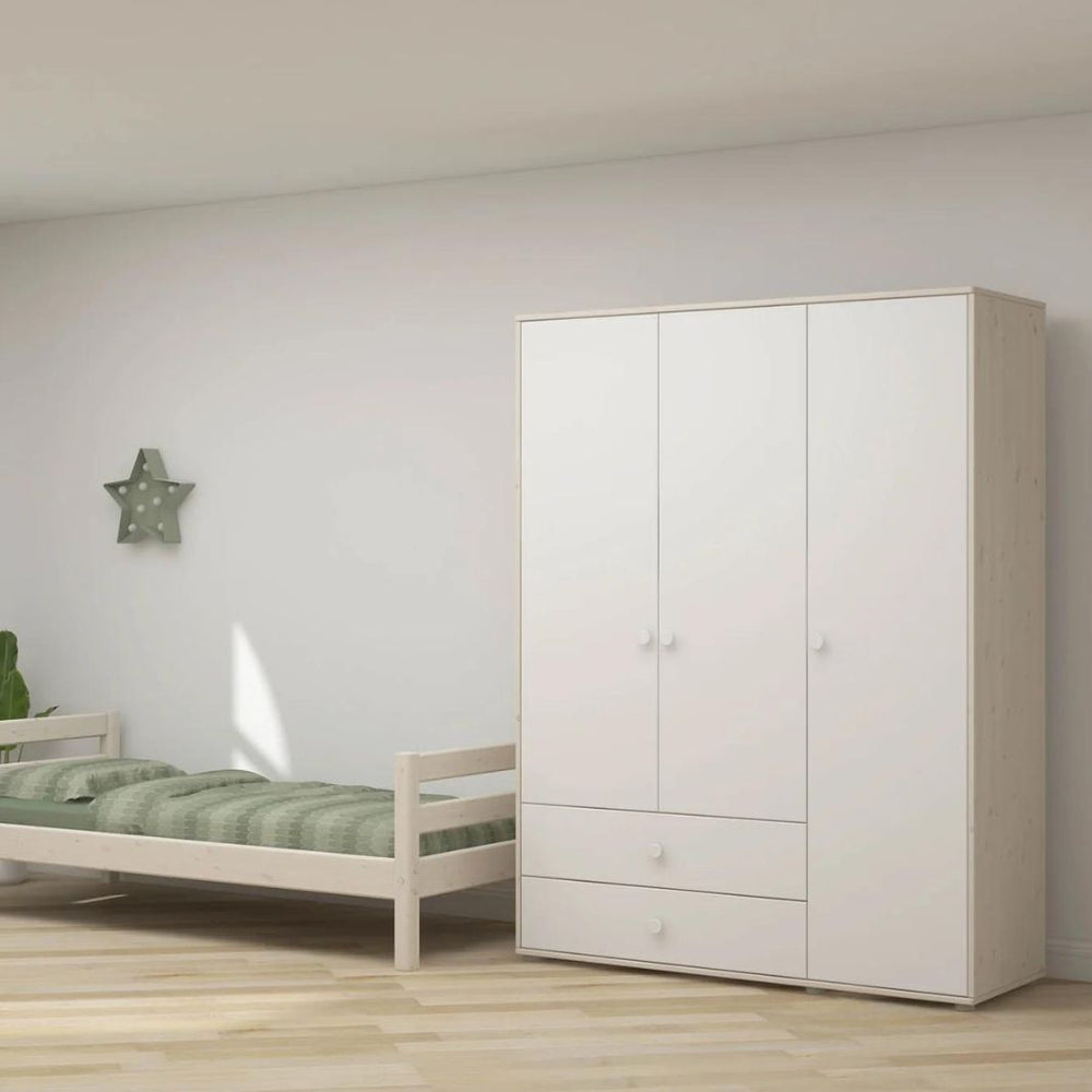 Dulap cu 3 usi si 2 sertare Flexa Classic - The Decorators - , Dulapuri copii, BRAND_Flexa, CAT1 KIDS, CAT2 Mobilier camere copii, CAT3 Dulapuri copii, COLECTIE_FLEXA Classic, TIP PRODUS_Dulapuri copii