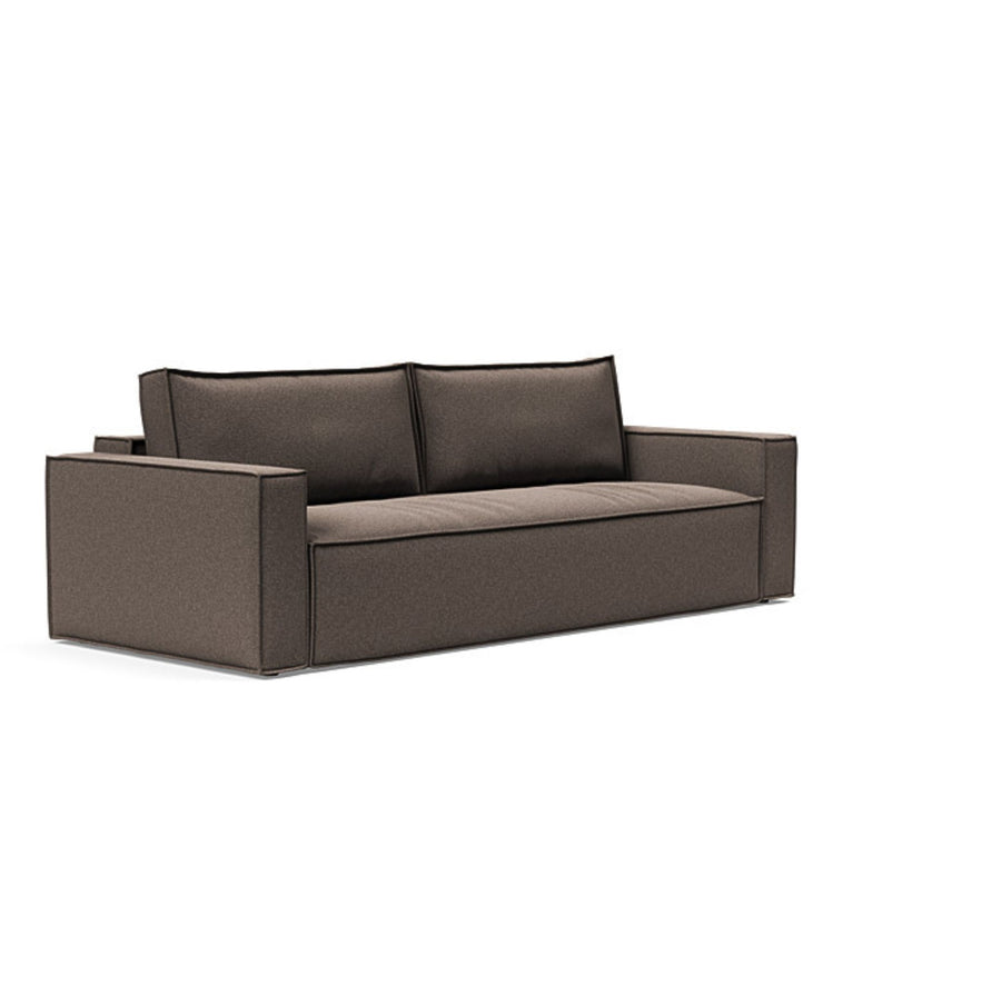 The Decorators: Canapea extensibila Newilla Bouclé Taupe 145x200 cm