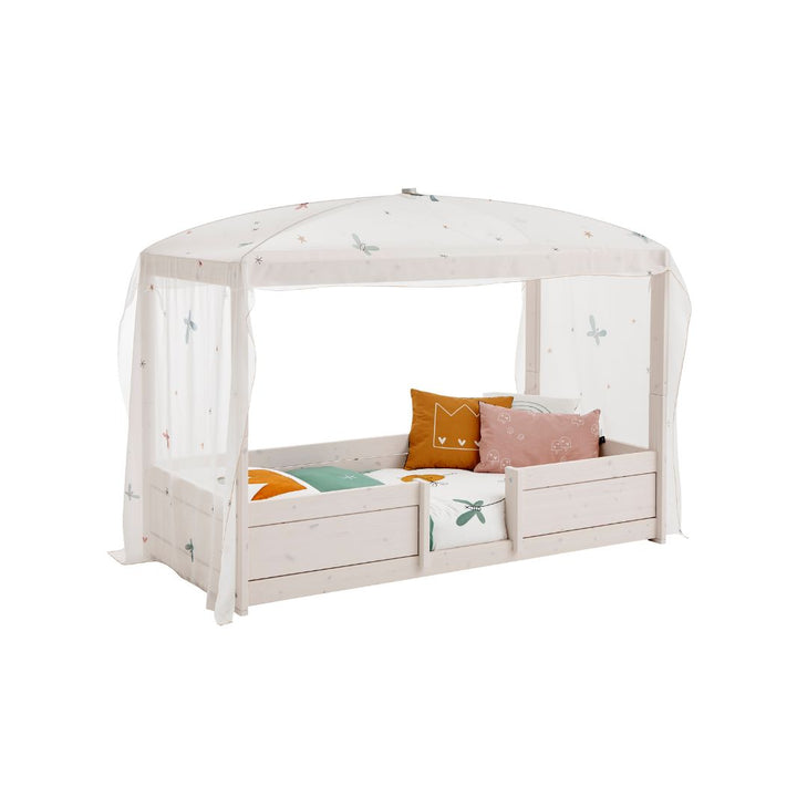 The Decorators: Baldachin pat 4 in 1, Fairy Dust, vascoza si poliester, alb, 140x570 cm