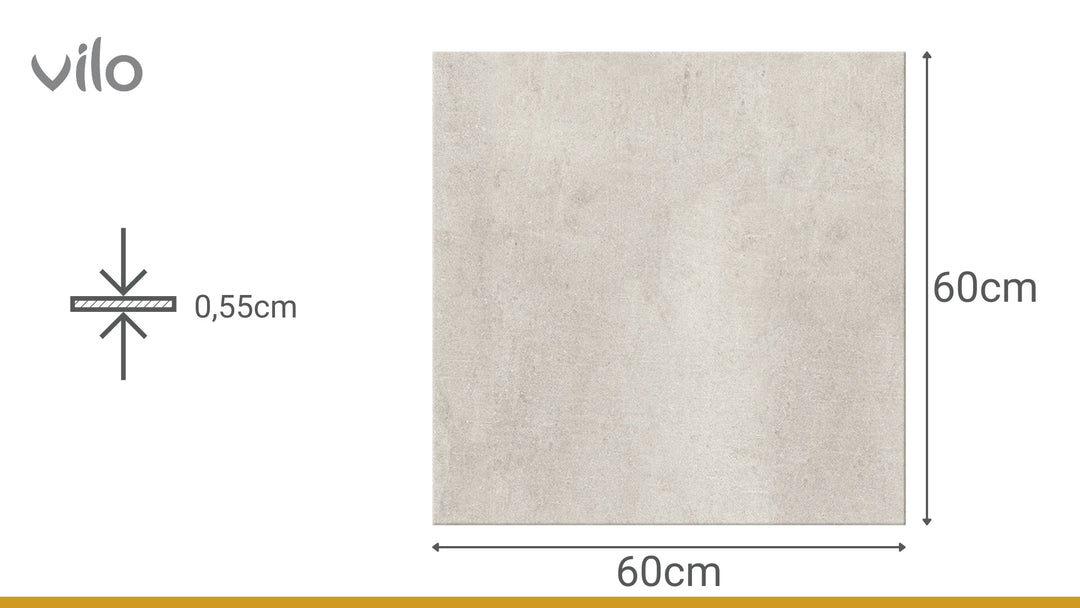 Pardoseala SPC Stone VOX 60x60 Concrete Dust, 1 cutie 1.44 mp VOX Profile