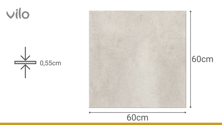 Pardoseala SPC Stone VOX 60x60 Concrete Dust, 1 cutie 1.44 mp VOX Profile