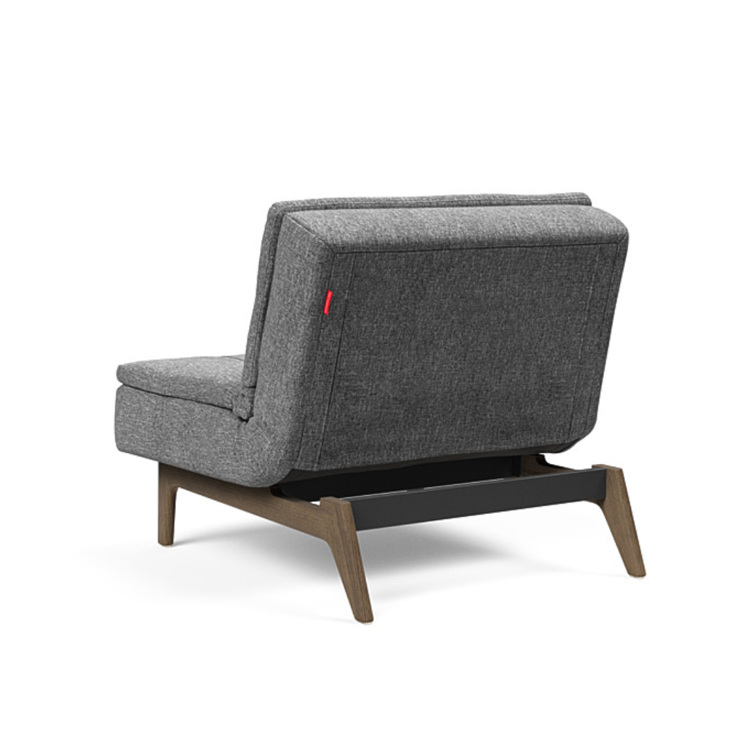 The Decorators: Fotoliu recliner Dublexo Eik Smoked Oak Twist Charcoal