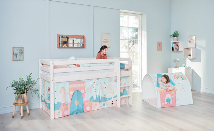 The Decorators: Cort textil pentru pat de copii, Cave, bumbac, multicolor, 102x102x86 cm