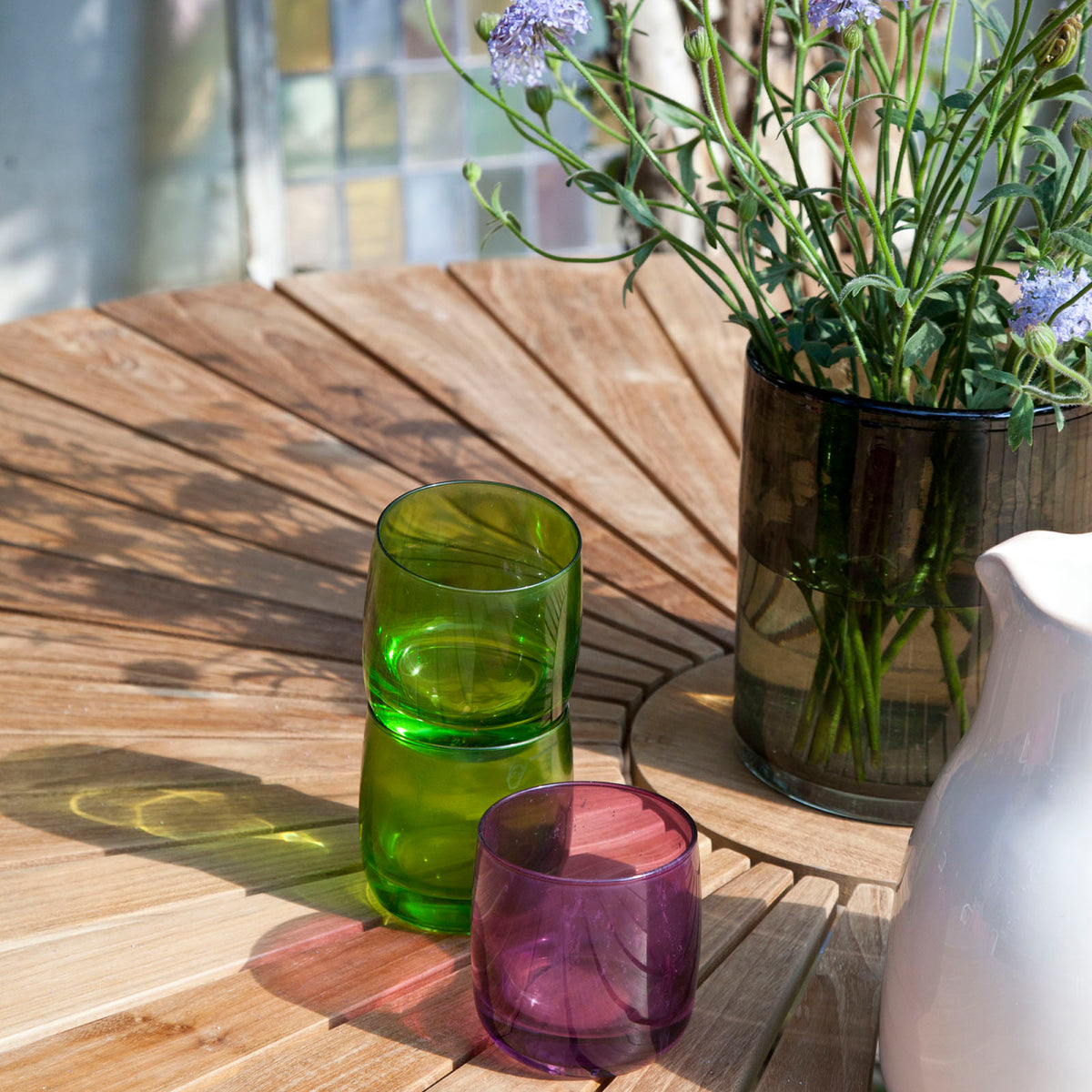 Set dining Cinas Ellen 130 cm si 5 scaune alb