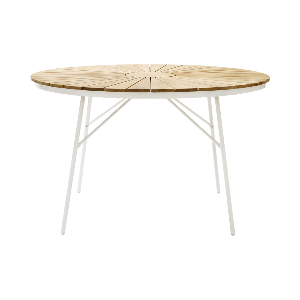 Masa dining Cinas Ellen rotunda 110 cm alb
