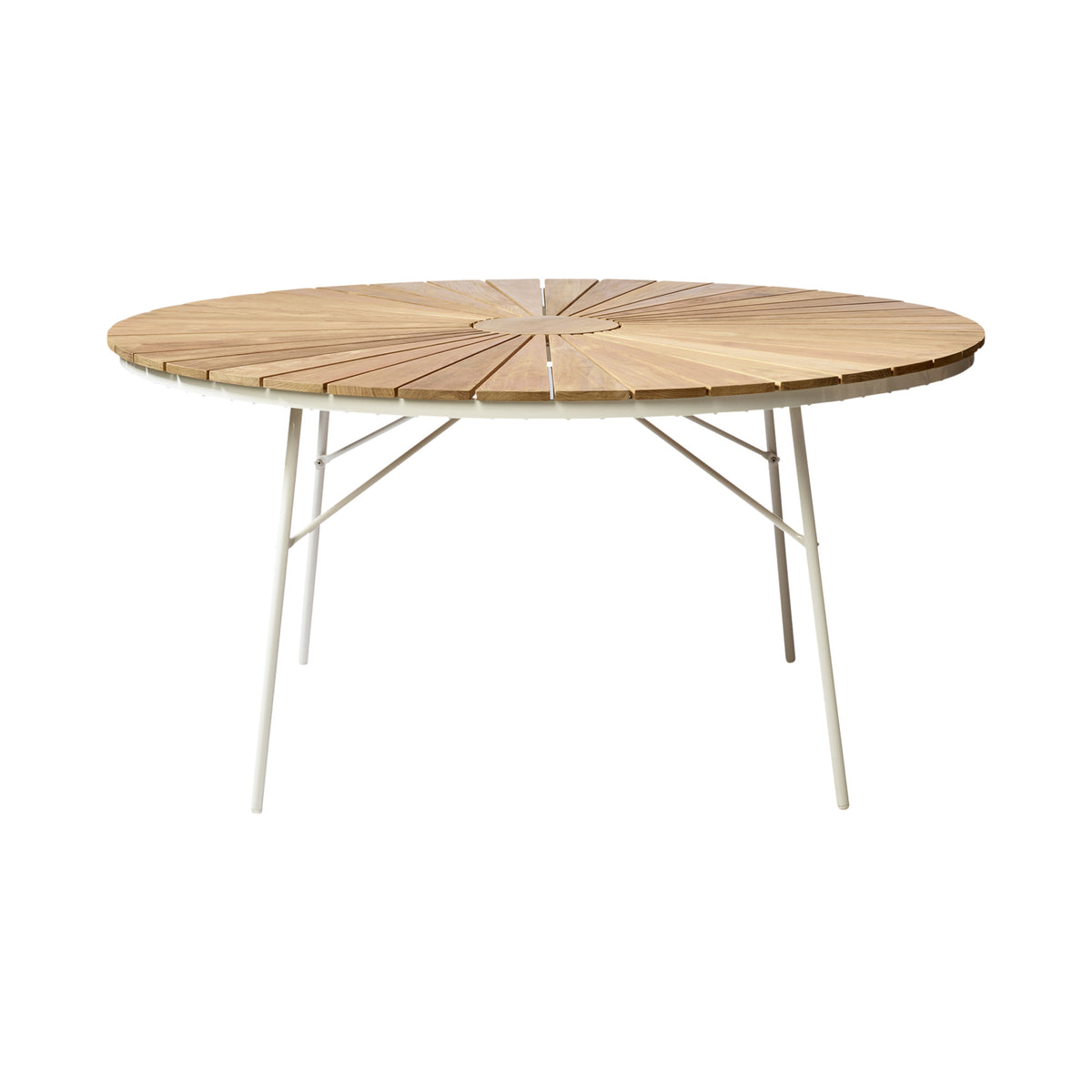 Masa dining Cinas Ellen rotunda 150 cm alb