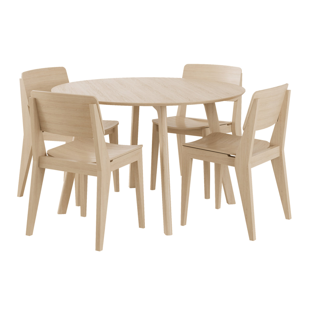 Masa dining Cinas Elvo bambus rotunda 120 cm