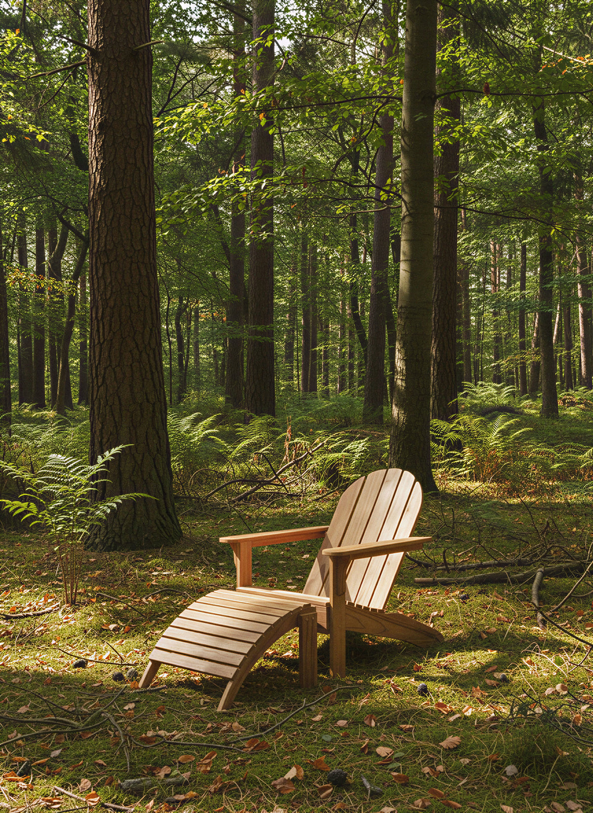 Set gradina Cinas Adirondack scaun si taburet tec